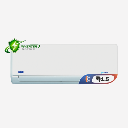 تكييف كاريير سبليت – اوبتي ماكس انفرتر 1.5 حصان بارد ساخن – أبيض